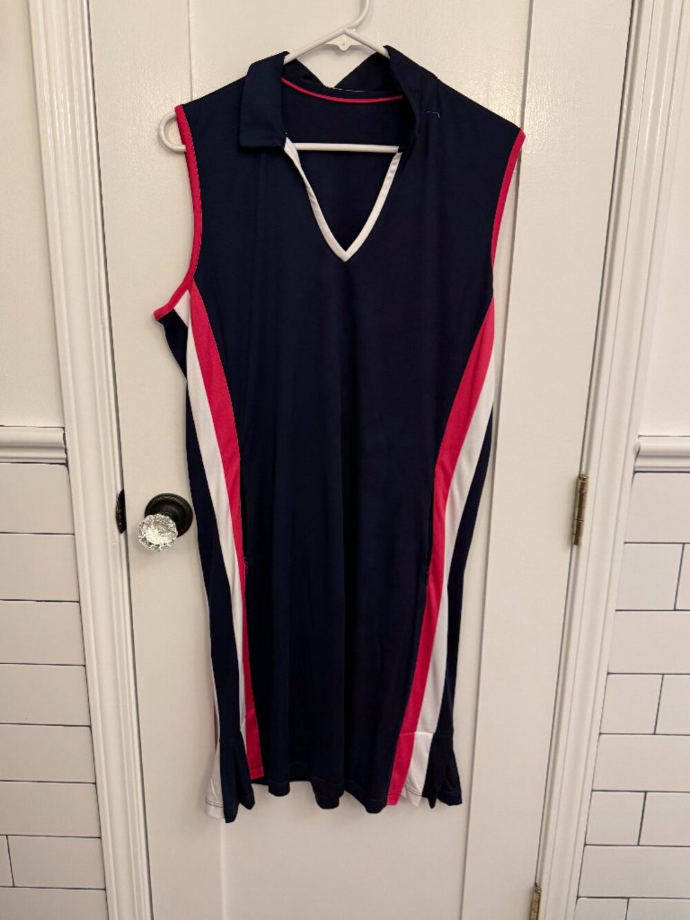 PGA Tour Navy Blue XL Golf Dress with side pleats
